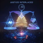The Ethics of AI: Policy Debates and Future Regulations in the U.S. by 2026 Digital scales balancing AI ethics and policy with a U.S. Capitol background, symbolizing future regulation.