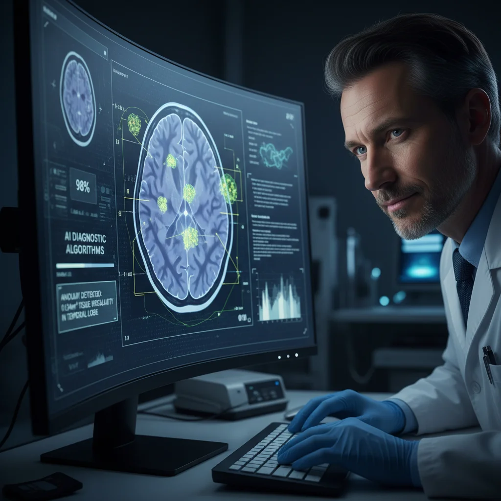 AI-assisted medical imaging analysis for early disease detection.