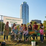 Fostering Inclusion: Top CSR Initiatives in US Communities by 2026 Diverse community members engaging in a CSR-supported project in a US city