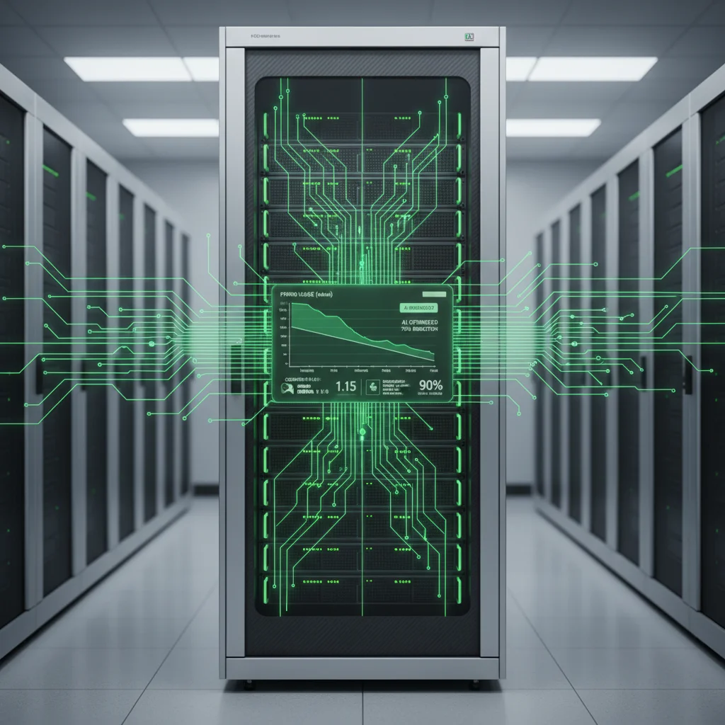 Energy efficient data center utilizing green AI for optimized operations