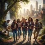 The New American Dream: Shifting Priorities from Homeownership to Experiential Wealth Diverse young adults enjoying outdoor experiences, embodying experiential wealth