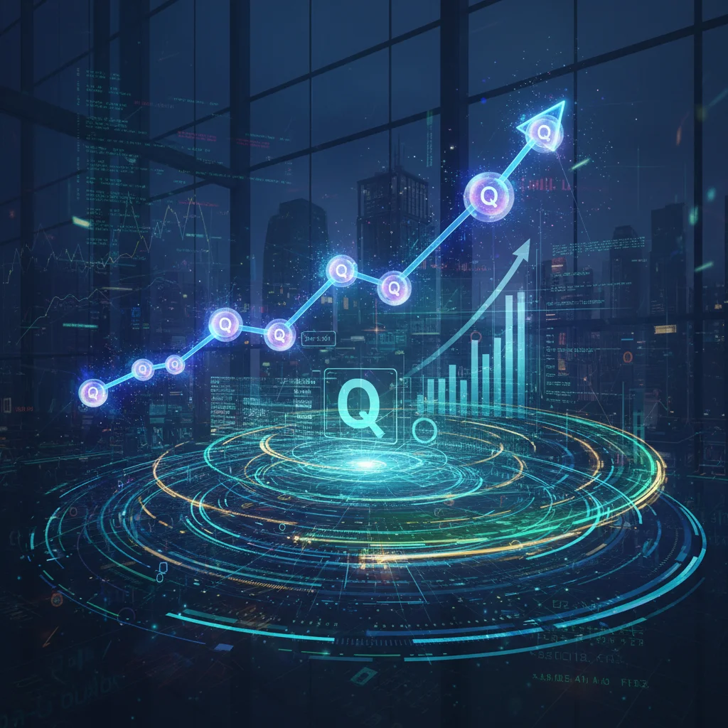 Financial sector leveraging quantum computing for enhanced security and algorithmic trading.