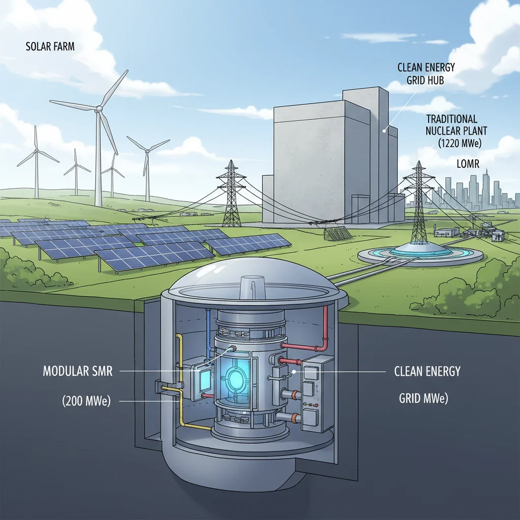 Modular small nuclear reactor (SMR) concept for clean energy