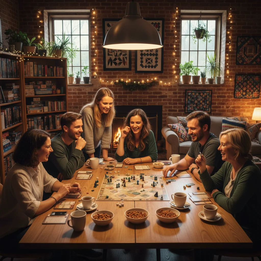 Diverse individuals passionately engaged in a shared hobby within a dedicated community space, demonstrating strong social bonds.