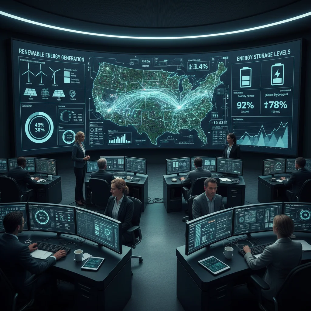 Engineers monitoring U.S. smart grid with renewable energy data