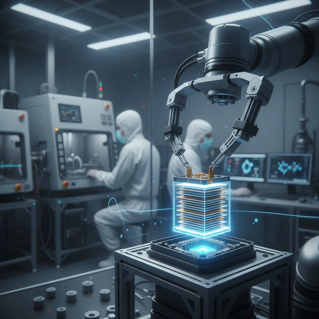 Advanced solid-state battery technology in a research lab