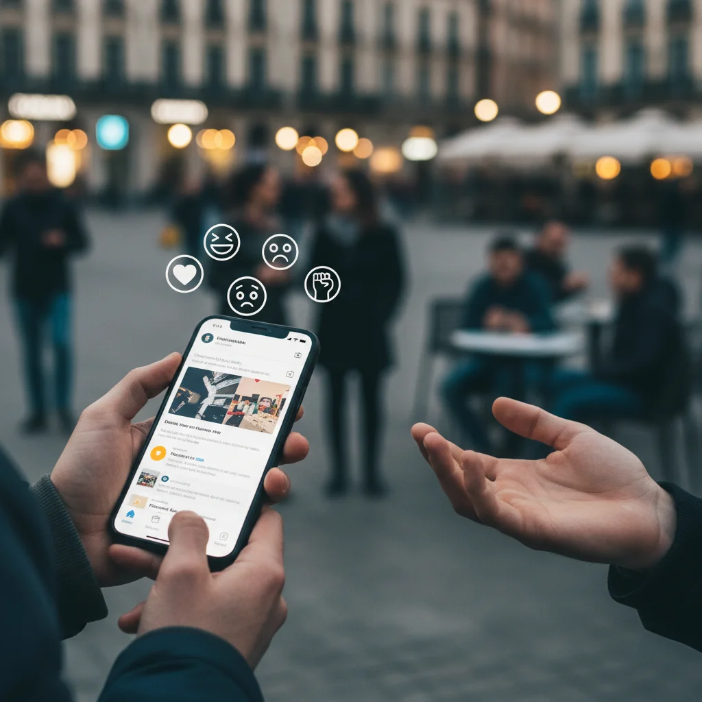 Interpreting digital and non-digital social cues simultaneously