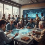 Navigating Social Norms 2026: A 6-Month Guide to Evolving Etiquette Diverse group navigating evolving social norms in a modern 2026 setting