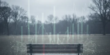 Empty park bench symbolizing the financial impact of social isolation