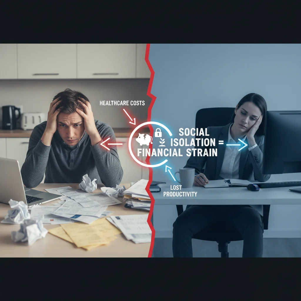 Healthcare costs and lost productivity from social isolation